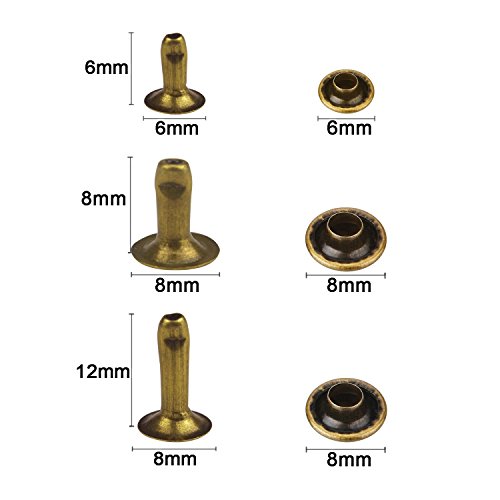Luckkyme 120 Set 3 Sizes Snap Fastener Kit Button Tool Press Studs with 3 Pieces Fixing Tool for DIY Leather Craft Rivets Replacement,3 Colors Gold, Silver, Bronze