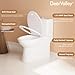 DeerValley Symmetry One Piece Toilet, Dual Flush 1.1/1.6 GPF Elongated Standard Toilet for Bathroom, Toilets with Comfortable Seat Height (Seat Included) (White)