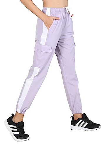 Image of CHKOKKO Women High Rise Sports Gym Track Pant Running Lower with Cargo Pocket