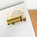 School Bus Additional Ounce Postage Stamps 2 Sheets of 20 Students Children Teachers Celebration Party Announcement (40 Stamps)