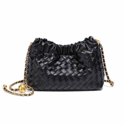 アクセサリー what's up SHOULDER BAG BLACK Black Shoulder Bag with Buckle Detail Online Shopping | OXXOSHOP