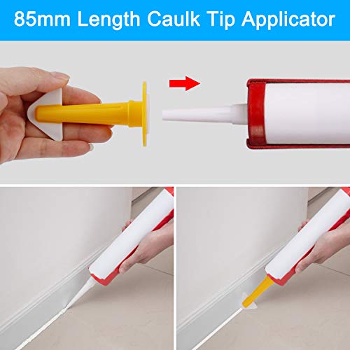 Abdichtungswerkzeuge aus Silikon, Set mit Schaber, Abdichtungsdüse, Fugenglätter aus Silikon, für Badezimmer, Küche, 8-teilig