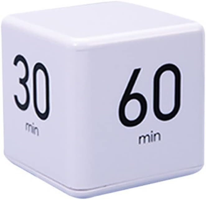 Digital Kitchen Timer Alarm Clock LED Sensor Flip for Cooking Stopwatch Electronic Countdown Portable Cube