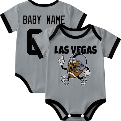 Image of KREDE Baby Clothes Custom Short Sleeves for Baby Boy Gifts | Custom Bodysuit with Number Name Gifts for Baby