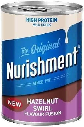 Nurishment Fusion Hazelnut Swirl Protein Milk Drink, 400g, Pack of 12