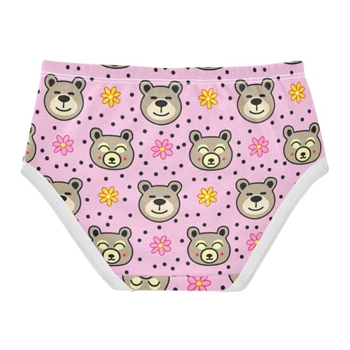 Cute Bear Faces Toddler Girls's Underwear 2T 202c17812