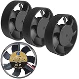 4 Pack 50mm Round Fan, 24 Volt 5010 Fan Hydraulic Bearing Brushless Quiet Cooling Fans for Small Electronic Equipments Replacement