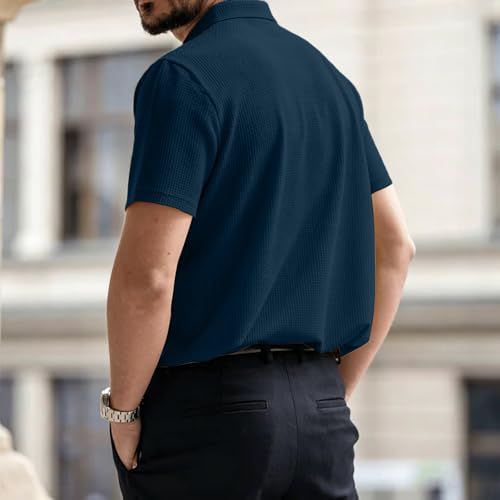 Breeze Polo Shirts for Men Beer Belly Summer Cool Capri Short Sleeve Collared Shirt Wearbreeze Men's Basic Tops miniatura 3