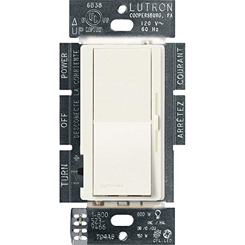 Lutron Diva LED+ Dimmer for Dimmable LED, Halogen and Incandescent Bulbs | Single-Pole
