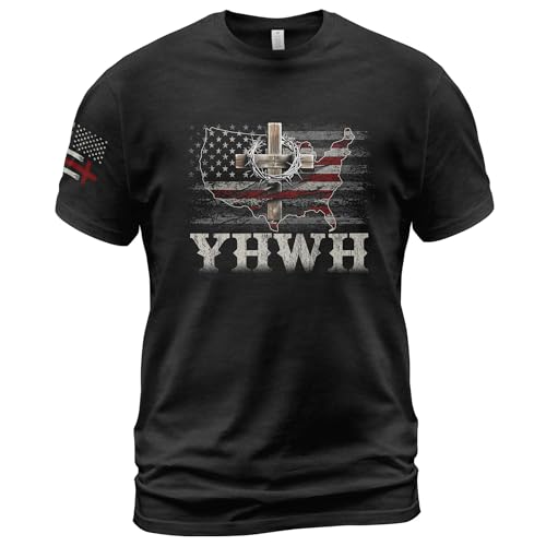 YHWH Shirt, Cross Shirt for Men, Christian Shirts for Men, Religious Shirts, Mens Christian Tshirts