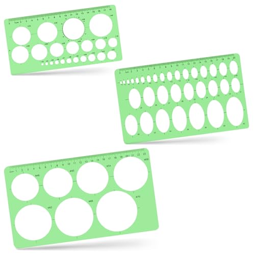3Pcs Circle Stencil Templates for Drawing