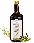 MANI Organic Extra Virgin Olive Oil Bottle 1L – Premium Greek Olive Oil cold-extracted from Koroneiki olives – 100% natural organic olive oil – Organic Oil mildly fruity, vegan & sustainable