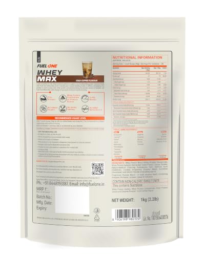 FUELONE Whey Max Protein Blend Cold Coffee 1kg 997.9 g - Image 8