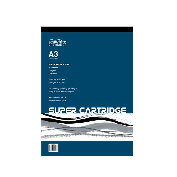 Seawhite - Super Heavy Weight Cartridge Pad - A3 - All Media - 20 Sheets - 300gsm - Acid Free