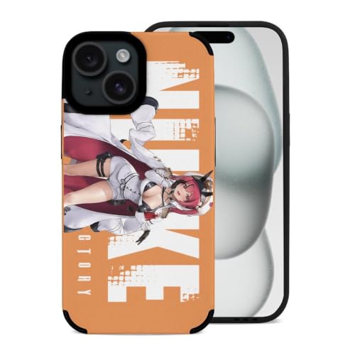 �d�b�P�[�X �����̏��_nikke IPhone15�ɑΉ� �A�j���[�V���� �X�}�z�J�o�[ �g�уP�[�X �݊����̂��� �ϏՌ� �S�ʕی� �d�b�P�[�X ���y�� ���C�����X�[�d�Ή� ����~�� �����h�~ iPhone 15 [���s�A���i]