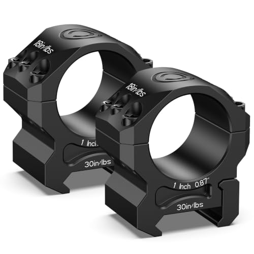 CVLIFE Precision Scope Rings Mount - 1 inch Scope Rings for Picatinny Rail and More - 20mm Low Profile Mount - 2 Pieces