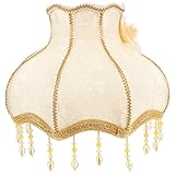 💡💡💡【ABAT-jour à rétro】 l'abat-jour a une apparence simple et exquise, ce qui peut ajouter de l'élégance à la pièce. Abat-jour de style européen, abat-jour moderne, couvercle de lampe de bureau, abat-jour en forme de festonné.