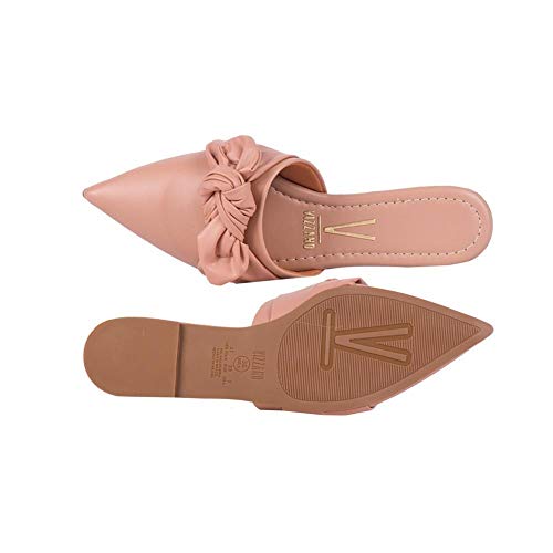 Mule Vizzano Bico Fino Laço Feminino 1269116