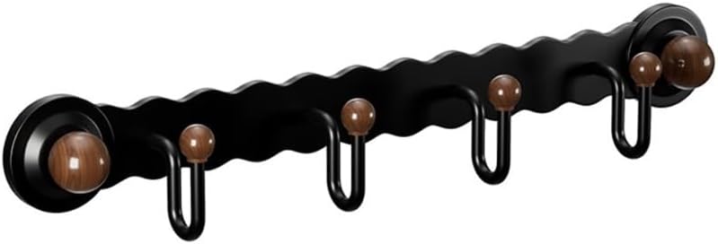 Hat Rack for Wall Suction Cup Hooks for Door, No Drill Hanging Rack for Bathroom & Entryway(Black)