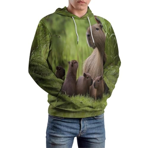 Sweat à Capuche Capybaras 3D : Le Cadeau Original Idéal