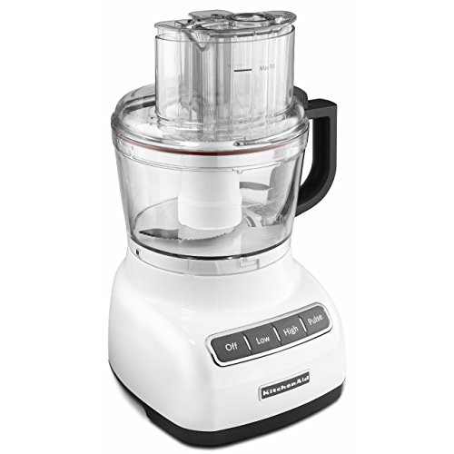 KitchenAid KFP0922WH 9-Cup Food Processor with Exact Slice System - White