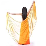 Occasion appropriée : écharpe légère en mousseline de soie, parfaite pour la danse du ventre, la danse indienne, les festivals de musique, la danse latine, le bal masqué, la performance sur scène ou d'autres occasions