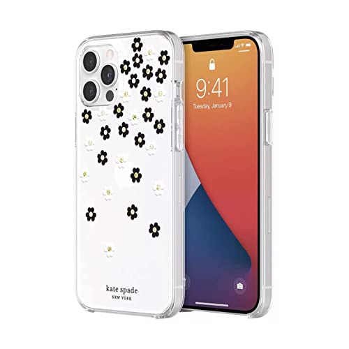 Kate Spade Defensive Hardshell Case for Apple iPhone 12 Pro Max - Flowers/Clear