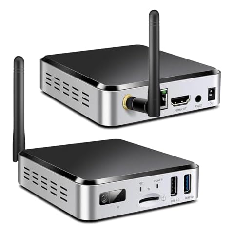 Geniatech APC329L Android 11.0 Smart TV Box HD 4K, HDMI Digital Signage Player, Mini PC WiFi Bluetooth Video Player for Industrial/Commercial Advertising Menu Display Cover