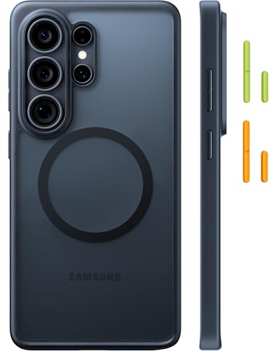 TORRAS Magnetic Shockproof for Samsung Galaxy S26 Ultra Case, Fit for Magnetic, 12FT Military Grade Protection, Translucent Slim Case for Samsung S26 Ultra Case Anti-Fingerprint Anti-Scratch, Black