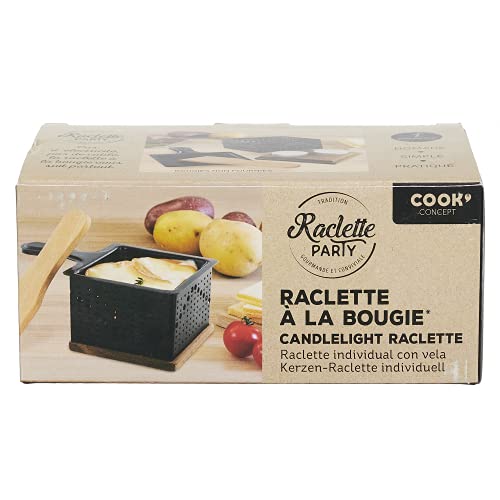 COOK CONCEPT - KC2487 Raclette Individual a la Vela - Aparato Nómada, Compacto y Elegante, para 1 Persona, Dimensiones 16,20 x 9,40 x 6,70 cm, Color No Especificado - imagen 6