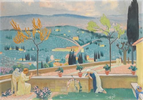 Cuadro La Anunciación de Maurice Denis sobre Lienzo de 60x90cm para Decorar el Hogar