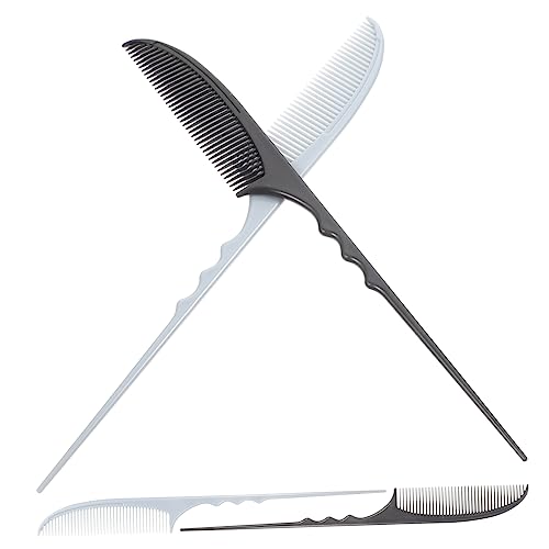 VALICLUD Set 4 Pezzi Pettini a Coda di Spillo la Separazione Chioma, Pettini Professionali per Styling Chioma Fini e Ricci, Strumenti da Parrucchiere per Uso Domestico e Salone