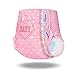 Littleforbig Printed Adult Brief Diapers 10 Pieces - Blushing Baby Pink(L)