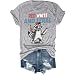 Red White and Feral Shirt Red White and Feral 4th of July Shirts for Women Man Raccoon Independence Day Tshirt