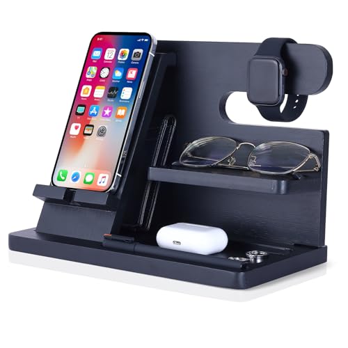 electronics nightstand with charging station