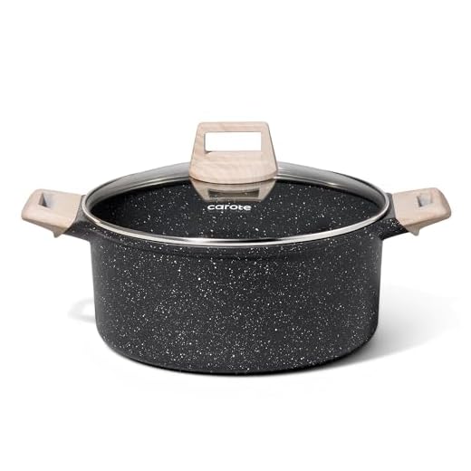 CAROTE 6 Quart Nonstick Soup Pot with Lid