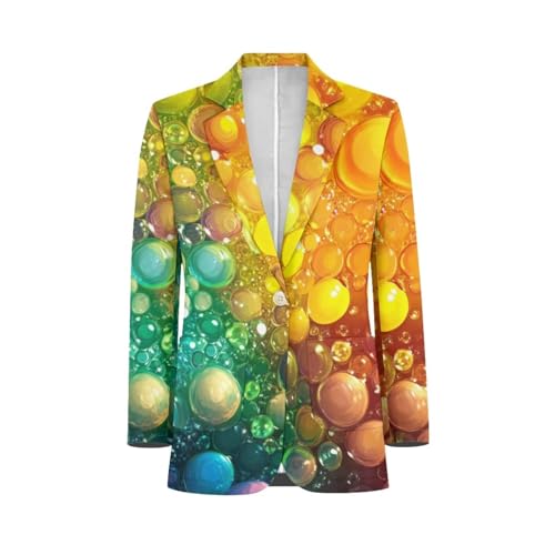 Veniyate Blazer for Men's Tuxedo Jacket with Pockets Wedding Blazer One Button Dress Suit for Dinner,Prom,Party3