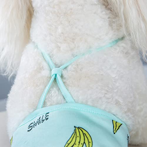 2 Pieces Dog Diaper With Suspender Washable Sanitary Pantie Reusable Puppy Sanitary Pants Cute Pet Underwear Diapers Jumpsuits For Small Female Dogs Girl In Heat Period (S-Waist 8.6-12.6In (3-4Lb)) #TOP3