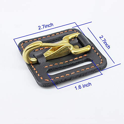 SZ-TONDA Belt Key Clip Holder Leather - Belt Loop Car Key Fob Chain Keeper Organizer3