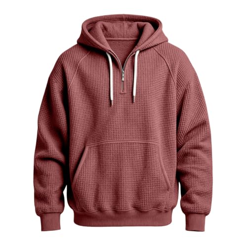 Chaqueta de verano para hombre con capucha roja talla XL 5