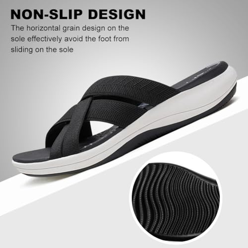 Orthopedic Sandals for Women Comfortable Recovery Slides with Arch Support Plantar Fasciitis Slides Slippers Women Summer4