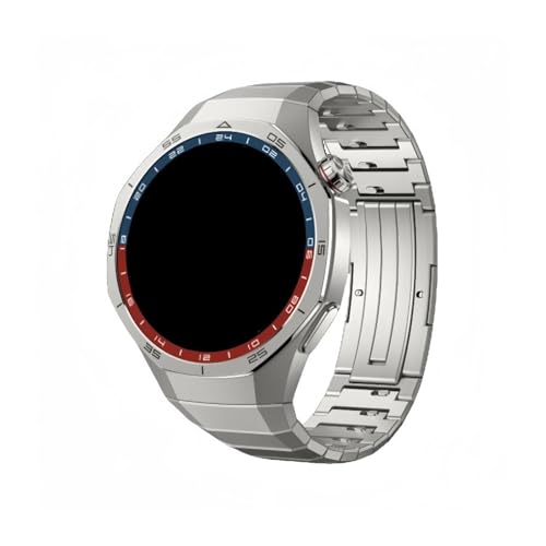 [PLYYQZM] ���y�ʂŌ��Ԃ̂Ȃ��J�[�u��`�����`�^���o���h�BHua wei �ɍ��� Watch GT 5 Pro 46mm��p�`�^�����^���o���h�B�ɓK�p(Titanium color,For GT5 pro)