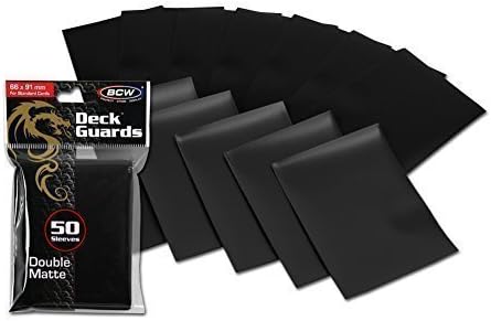 BCW Black Double Matte Deck Guard Card Sleeves -100 ct