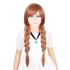 Long Orange Braid Anime Cosplay Wig - Child