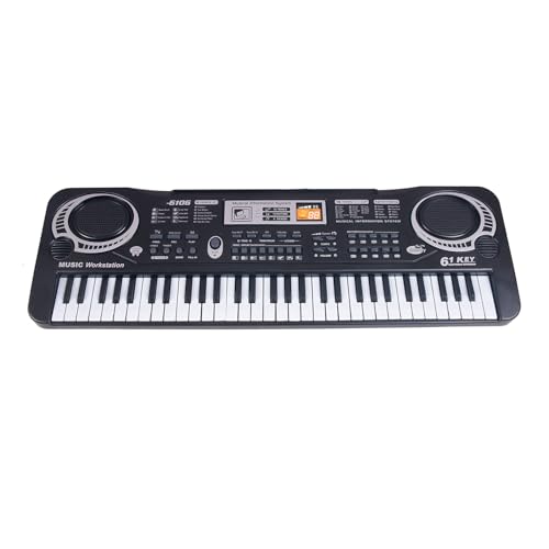 Piano électrique 61 touches noir clavier électronique musique numérique pour enfants avec prise UE
