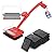 Grill Brush Bristle Free, Safe Non Metal Wire with Scraper 10 Replacement Heads, Steam Grilling Grate Cleaning Tool, BBQ Cleaner Accessory Kit Set, Outdoor Cast Iron Barbecue/Barbeque Scrubber