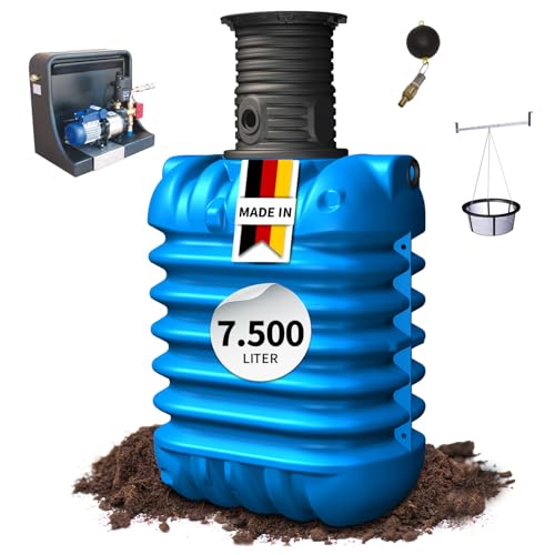 Preisvergleich Produktbild 4rain MODULARIS Erdtank-Paket 7500 Liter Haus-Premium - Komplettsystem für Regenwassernutzung, Platzsparender & Erweiterbarer Regenwassertank, 100% Recyclingkunststoff
