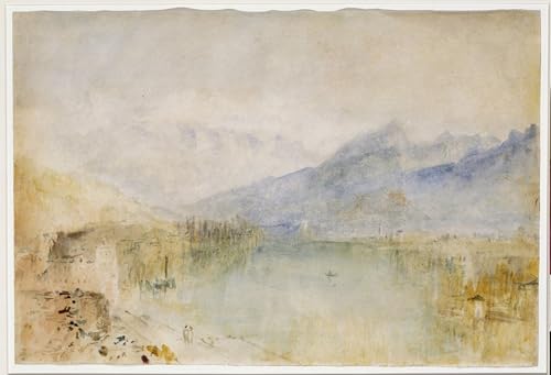 Tableau impressions d'art mural le lac de Thoune par Turner poster 60x90cm