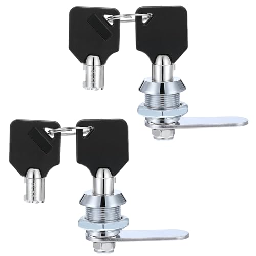 2 Pack Toolbox Lock with Keys, 5/8 Inch Tubular Lock