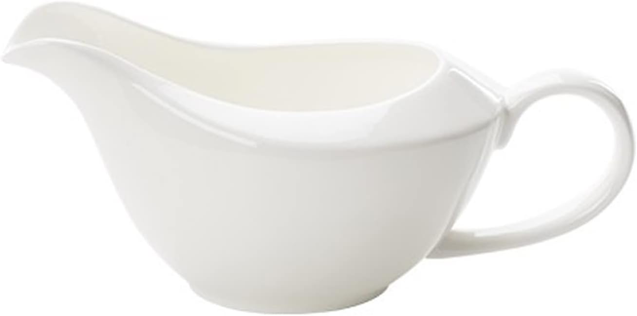 Pour Gravy Into The Dish Sauce Boat Ceramic Gravy Boat for Salad Dressing Milk Broth Coffee Creamer White 13.5 Oz Salad Dressing Server